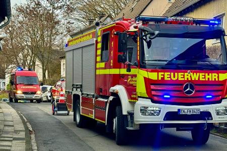 Brandbekämpfung am Kleffweg