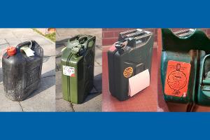 Eigentümer der drei Benzinkanister gesucht