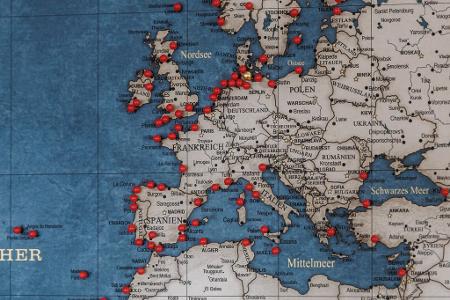 Mehr als 120 Häfen hat er mit dem Schiff besucht.