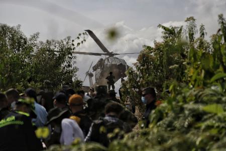 Kolumbiens Polizei hat nahe der Grenze zu Ecuador mehr als eine Tonne Kokain in einem Drogenlabor beschlagnahmt. (Archivbild)