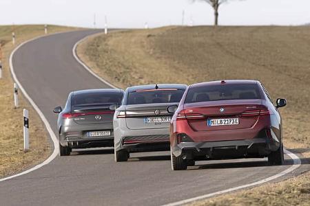 BMW i5, Mercedes EQE und VW ID.7