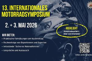 Anmeldung Motorradsymposium über OR-Code