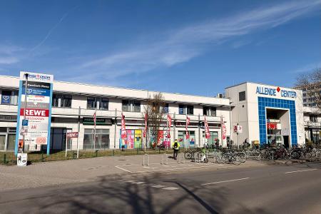 In dem Einkaufszentrum hatte sich ein Wildschwein verirrt.