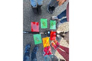 Geschwindigkeitsüberwachung mit KiTa-Kindern