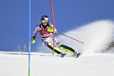 Slalom in Are: Aicher zunächst Zweite hinter Shiffrin