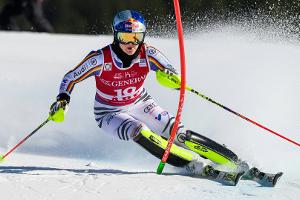 Aicher so gut wie nie im Slalom - nur Shiffrin schneller