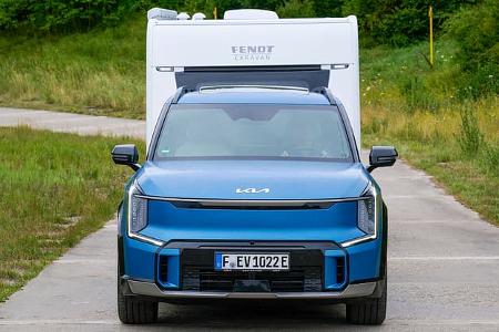 Caravaning, Wohnwagen, Zugfahrzeug, Kia EV9, Fendt