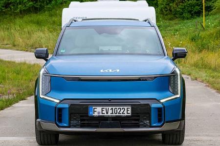 Caravaning, Wohnwagen, Zugfahrzeug, Kia EV9, Eriba