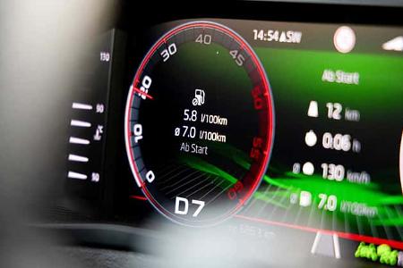 Caravaning, Wohnwagen, Zugfahrzeug, Tankanzeige