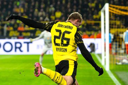 MITTELFELD: Julian Ryerson - Note: 2,0 - Machte auf dem Flügel wie schon am Wochenende mächtig Dampf nach vorne. Bereitete das 1:0 mit einer perfekten Flanke auf Guirassy vor. Brachte sich auch in der Defensive entscheidend ein und war in ganz wichtigen Momenten zur Stelle.