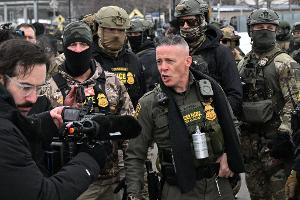 Sein rabiates Auftreten verschaffte Bovino Anerkennung bei Präsident Trump. (Archivbild)