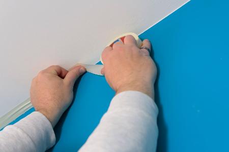 Streichen ohne gründliches Abkleben