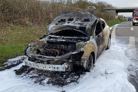 Ausgebrannter PKW