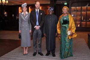 Historischer Moment: William und Kate empfangen Nigerias Staatschef
