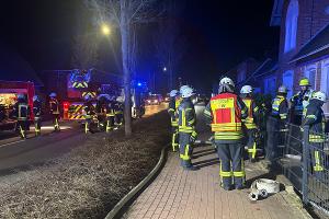 Die Feuerwehr an der Einsatzstelle