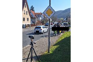 Übersicht der Kontrollstelle in der Eschweger Straße in Wendershausen.