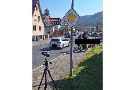 Übersicht der Kontrollstelle in der Eschweger Straße in Wendershausen.