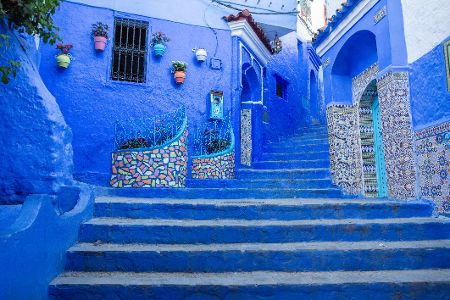 Blaue Häuser in Chefchaouen