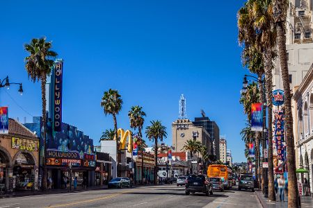 Hollywood Boulevard in Los Angeles