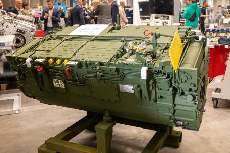 Ein Getriebe von Renk.