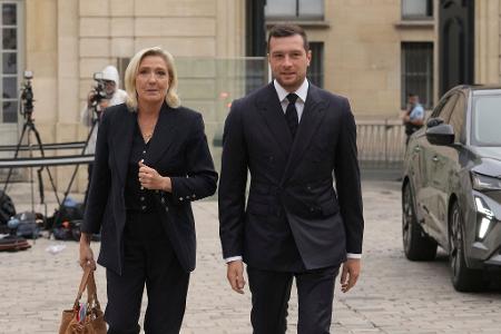 Die RN-Spitze um Le Pen und Bardella hofft auf einen Machtwechsel auf nationaler Ebene. (Archivbild)