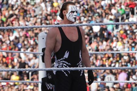 Platz 14: Sting - Wurde als mystischer Charakter bei WCW einst zur Kultfigur. Bestritt sein letztes Match 2024 bei AEW.