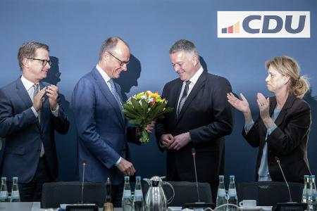 Bei der CDU wurde der Wahlsieg gefeiert – aber nicht zu laut.
