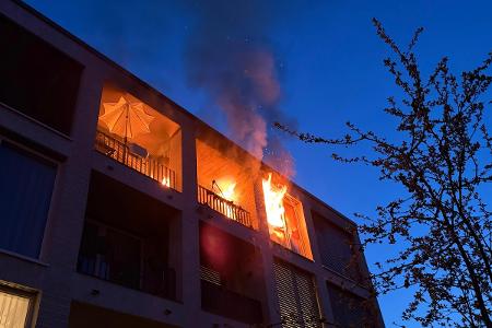 Brennende Wohnung Foto: Feuerwehr Essen
