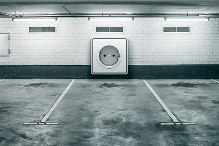 Ladepunkt, Steckdose Parkplatz