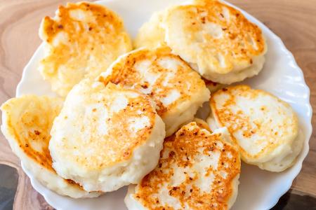 Pancakes mit Hüttenkäse