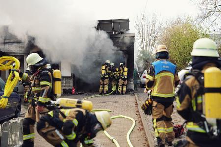 Blick auf die Einsatzstelle Foto: Feuerwehr Essen