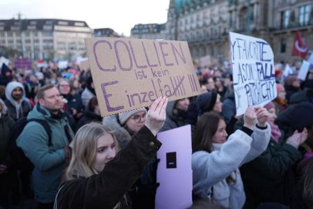 Die Demonstranten hatten zahlreiche Schilder gemalt.