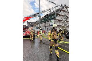 Dachstuhlbrand im Stadtteil Refrath