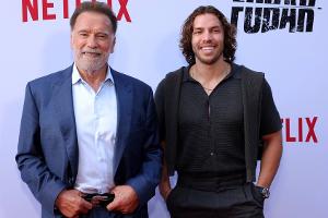 Arnold Schwarzenegger coacht Sohn Joseph Baena im Fitnessstudio