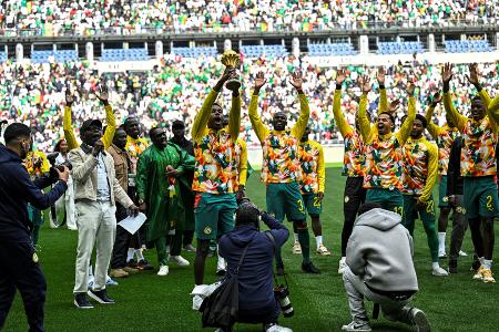 Trotz Aberkennung: Senegal präsentiert Afrika-Cup in Paris