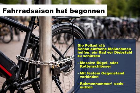 Präventionskampagne Fahrraddiebstahl