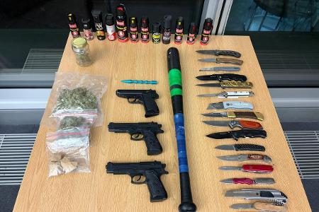 Schwerpunkteinsatz -sichergestellte Gegenstände