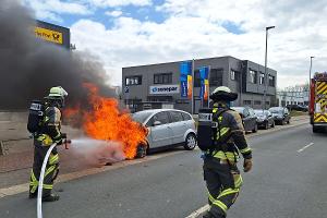 Fahrzeugbrand Franzstraße