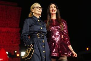 Pressetour-Auftakt: Meryl Streep und Anne Hathaway strahlen in Mexiko