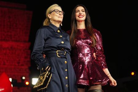 Pressetour-Auftakt: Meryl Streep und Anne Hathaway strahlen in Mexiko