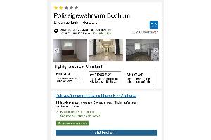 Urlaub im Gewahrsam der Polizei Bochum