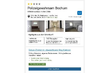 Urlaub im Gewahrsam der Polizei Bochum