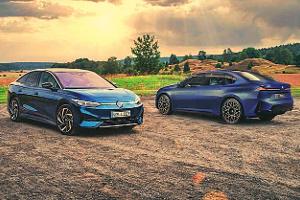 VW ID.7 und BMW i3 