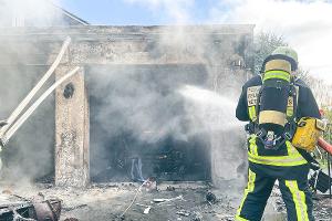 Garagenbrand in Bochum Stiepel