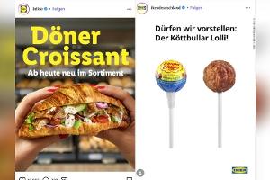 Döner-Croissant und Köttbullar-Lolli: Aprilscherz oder echte Ansage?