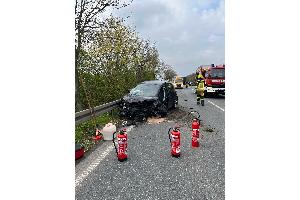 Der Autofahrer erlitt durch den Unfall Verletzungen.