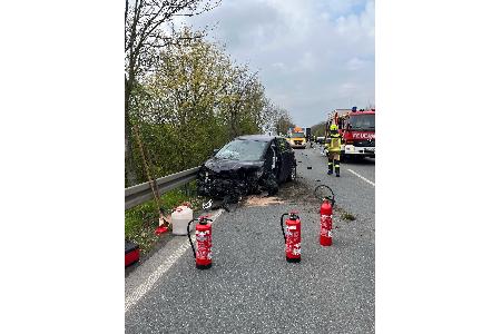 Der Autofahrer erlitt durch den Unfall Verletzungen.