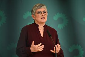 Grünen-Fraktionschefin Britta Haßelmann findet das Wehrdienst-Modernisierungsgesetz schlecht gemacht. (Archivbild)