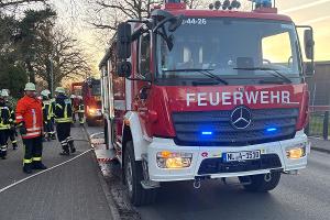 Die Feuerwehr an der Einsatzstelle