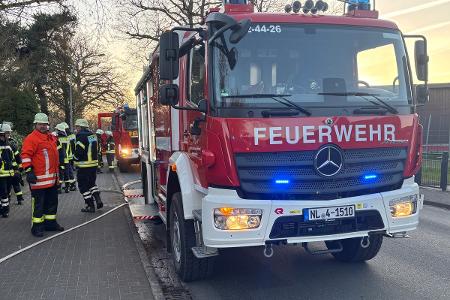 Die Feuerwehr an der Einsatzstelle